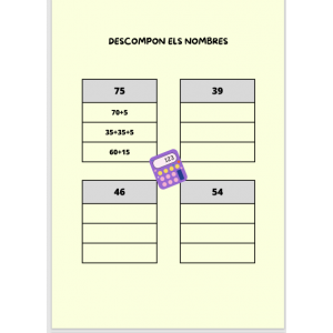 Descompon nombres de dues xifres