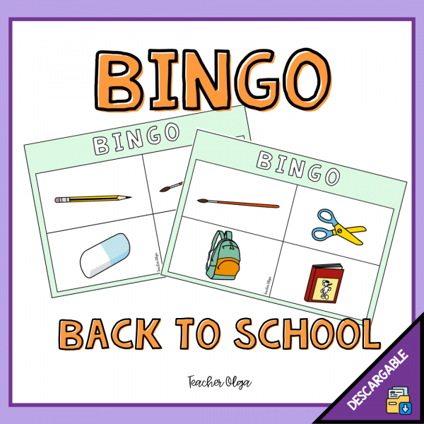 Bingo Back to school