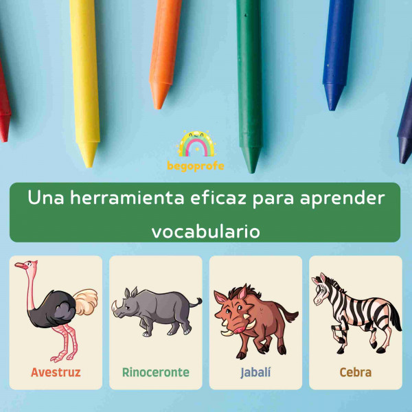 Tarjetas vocabulario animales