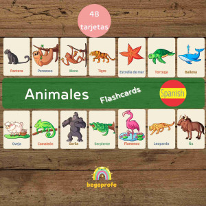 Tarjetas vocabulario animales