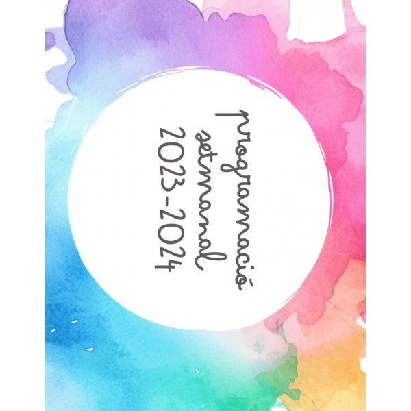 Quadern docent i programació setmanal curs 23-24