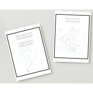 Libro de pintar: Los continentes
