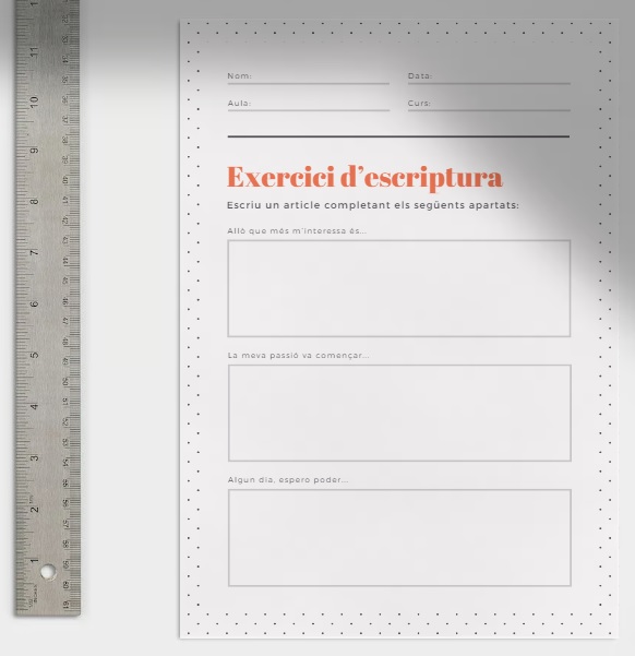 Exercici d'escriptura: la meva passió