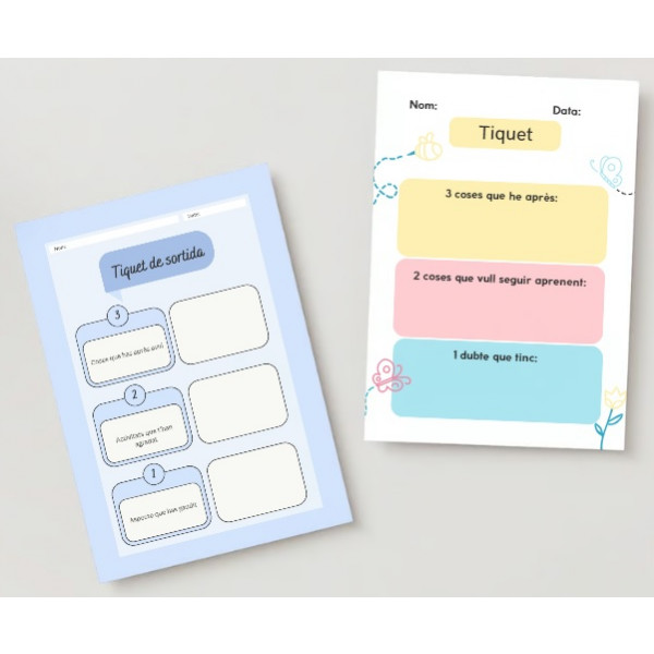 Autoavaluació: Tiquet de sortida