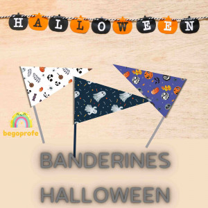 Banderines de Halloween | Manualidades de Halloween | Samaín