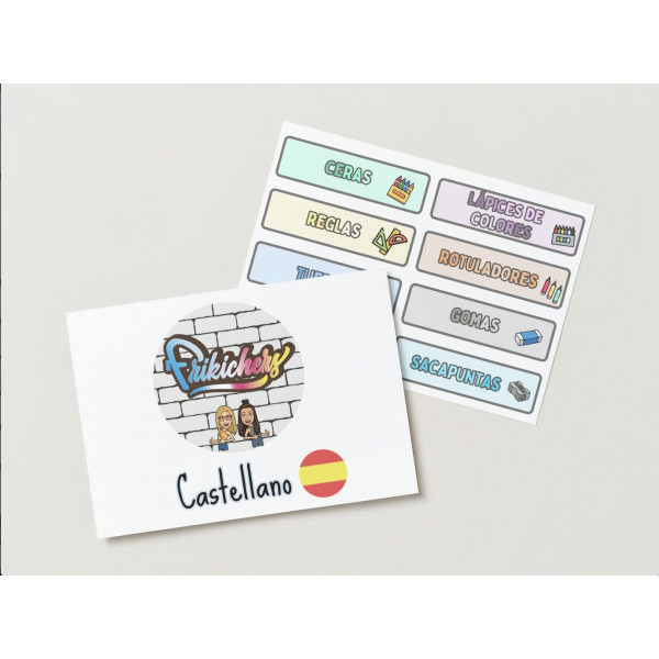 ETIQUETAS MATERIAL DE AULA