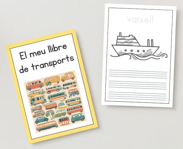 Cal·ligrafia: El meu llibre de transports