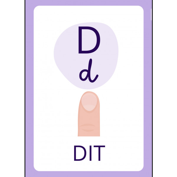 Abecedari lletra lligada i pal