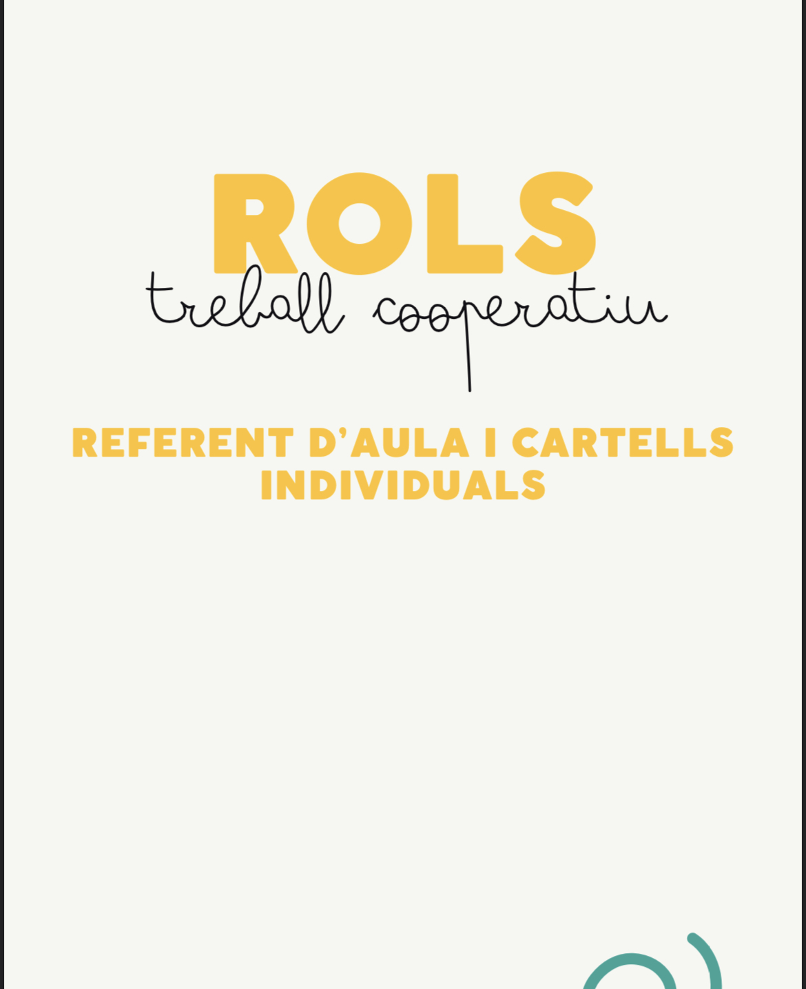 Rols treball cooperatiu