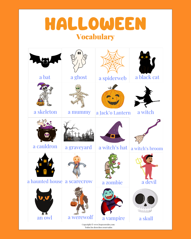 Halloween wordmat