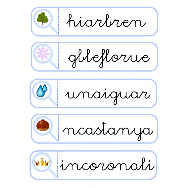 TROBA LA PARAULA - LLETRA LLIGADA