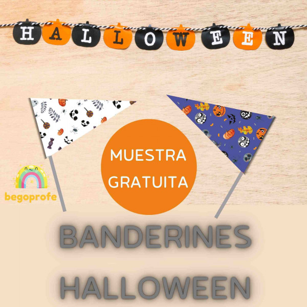 Banderines Halloween MUESTRA GRATUITA