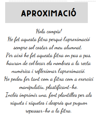 FITXA APROXIMACIÓ