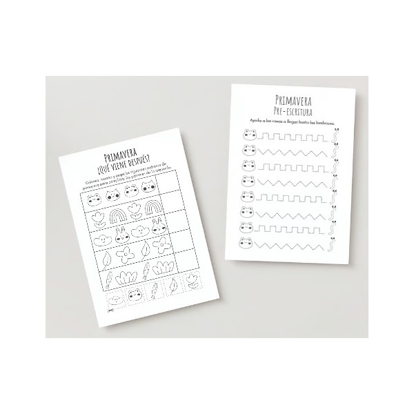 La primavera: libro de actividades