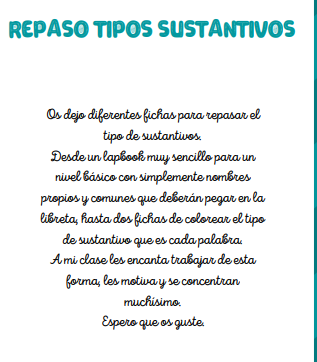 REPASO TIPOS SUBSTANTIVOS