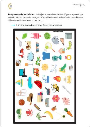 LÁMINAS CONCIENCIA FONOLÓGICA