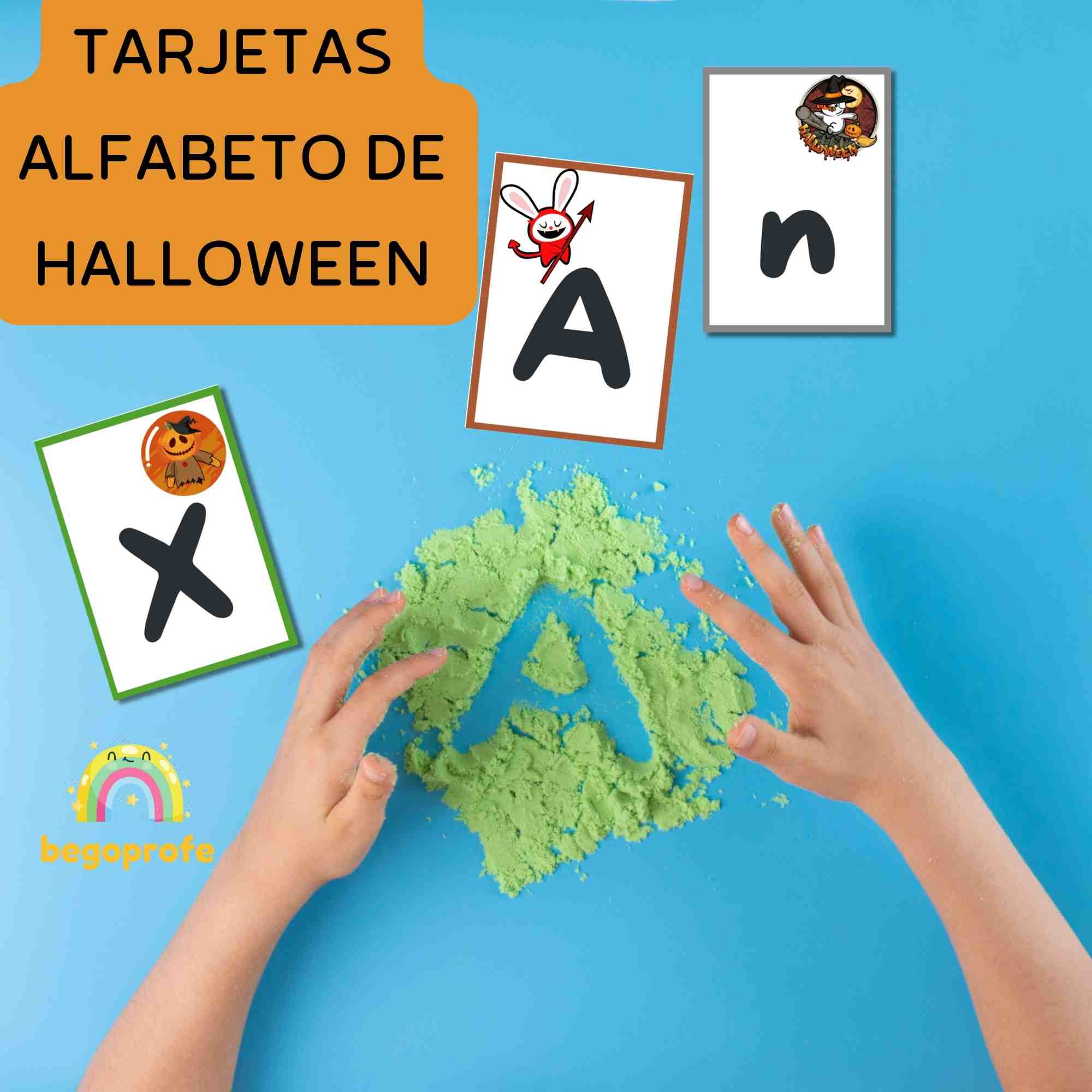Tarjetas de escritura de Halloween | Práctica de habilidades de escritura | Tarjetas alfabéticas