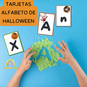 Tarjetas de escritura de Halloween | Práctica de habilidades de escritura | Tarjetas alfabéticas