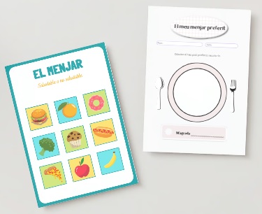 Fitxes: El menjar - Saludable o no saludable