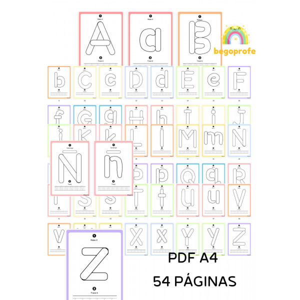 Plantillas letras de plastilina | Letras mayúsculas y minúsculas | Motricidad fina |