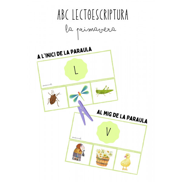 Lectoescriptura la primavera