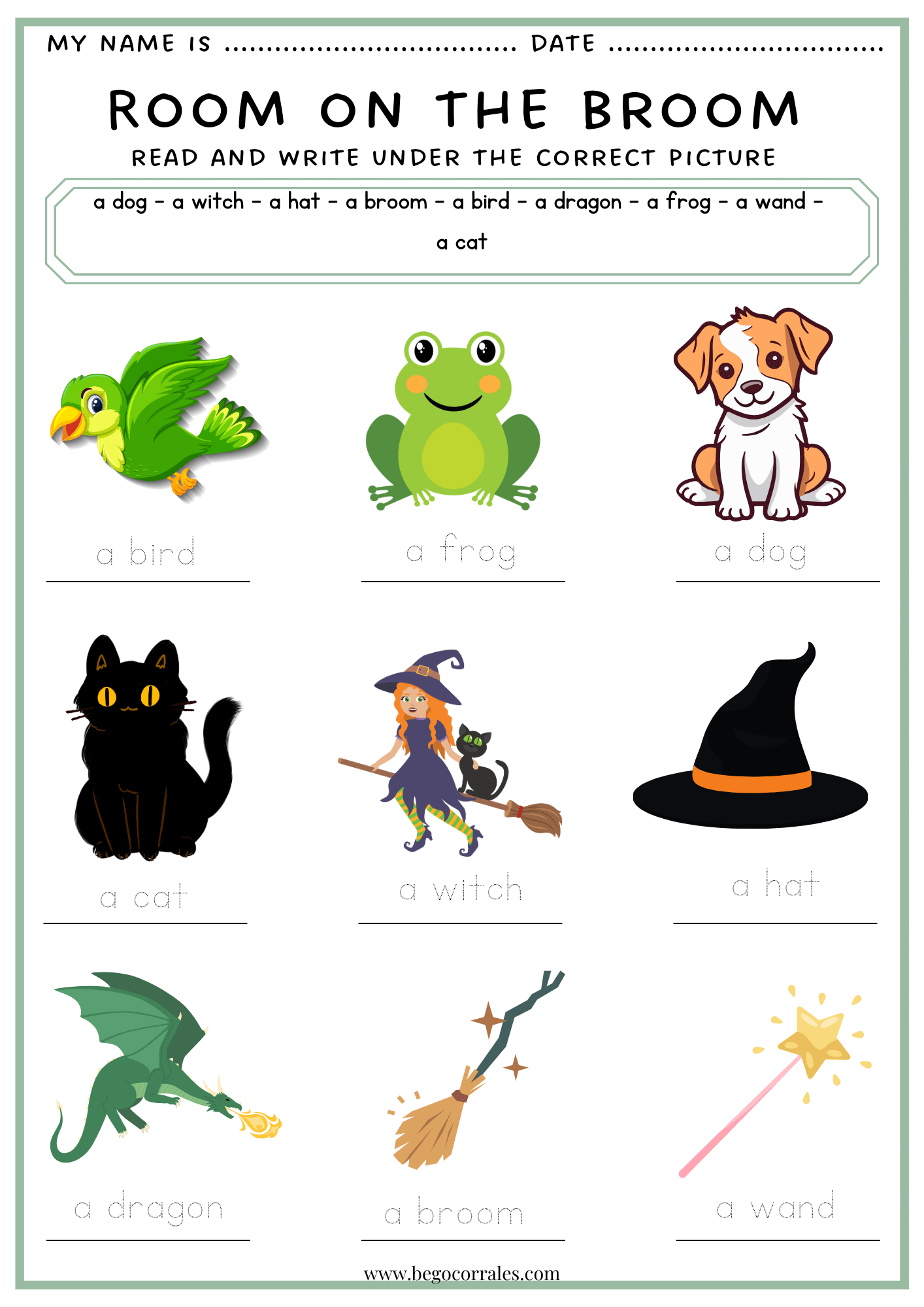 Room on the broom - Read and write