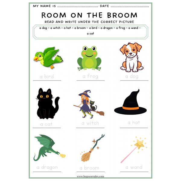 Room on the broom - Read and write
