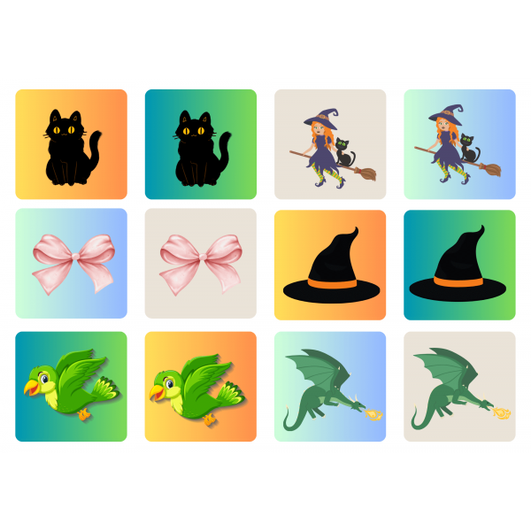 Room on the broom memory cards