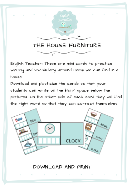 THE HOUSE FURNITURE WRITING