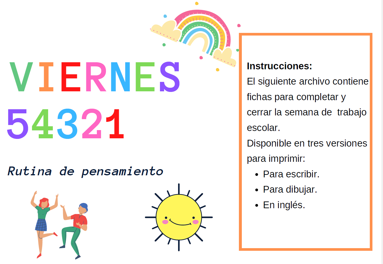 Rutina de pensamiento VIERNES 54321