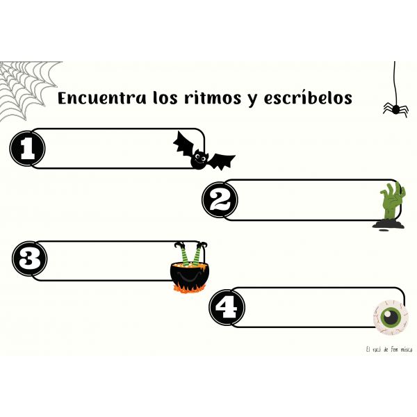 ENCUENTRA LOS RITMOS EN HALLOWEEN/TROBA ELS RITMES (CAT I CAST)