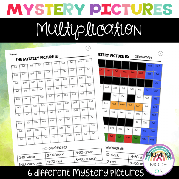 Multiplication Mystery Pictures