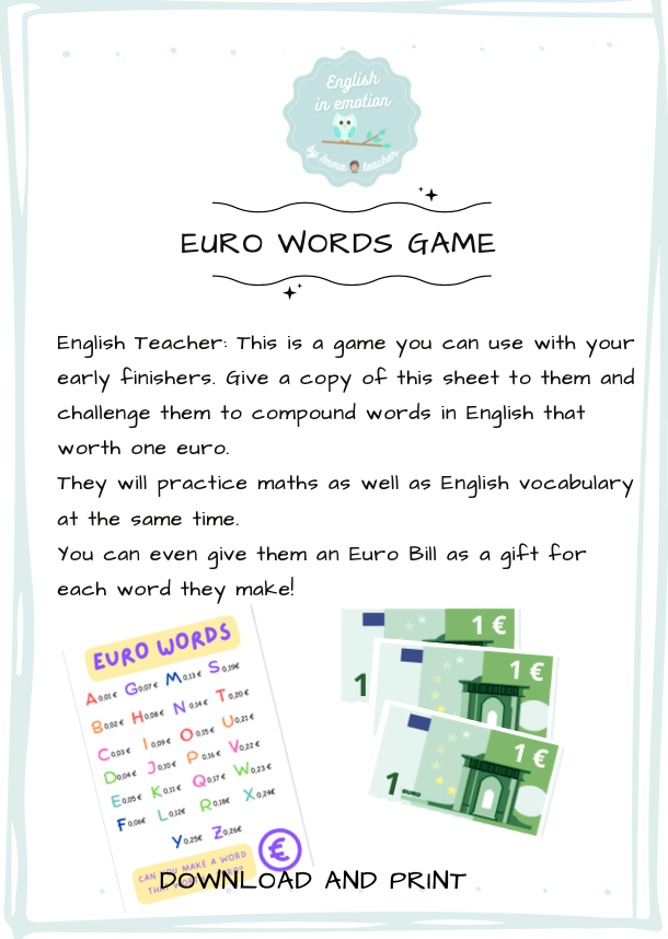 Euro words Game