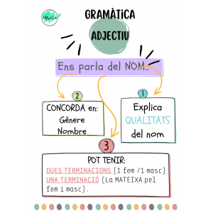 MAPA MENTAL. L'ADJECTIU