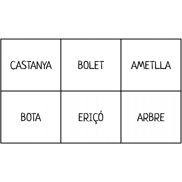 MEMORY LA TARDOR. 48 Targetes. Lletra majúscula i lletra minúscula.