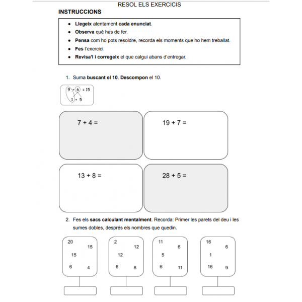 Exercicis OAOA de càlcul
