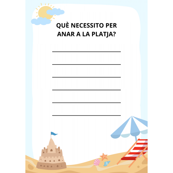 Qué necesito para ir a la playa?