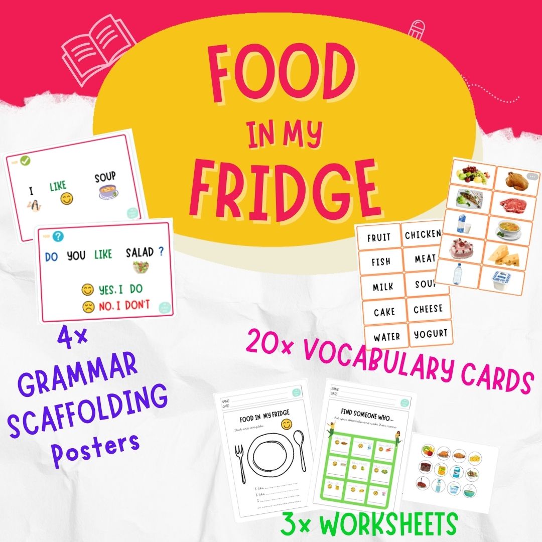 Food in my fridge (grammar, vocabulary and worksheets)