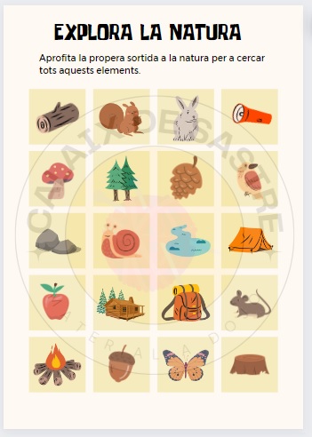 Explora la natura (+ joc de memòria)
