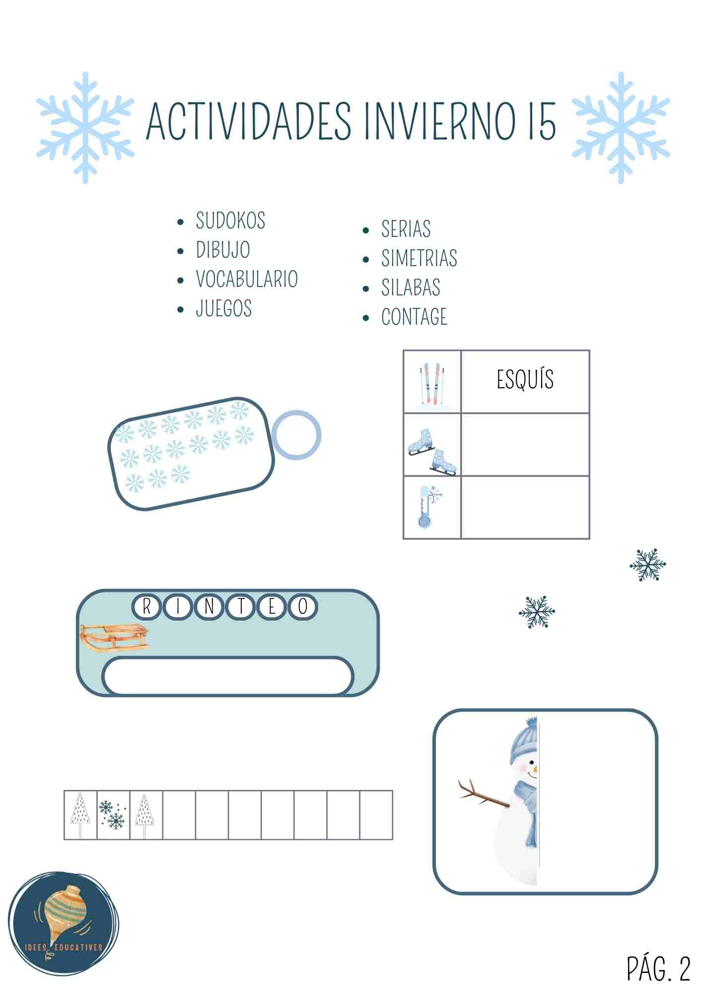 ACTIVIDADES DE INVIERNO PARA INFANTIL 5