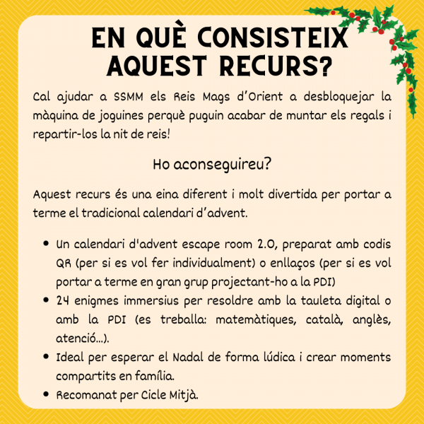 Calendari d'Advent - Escape Room