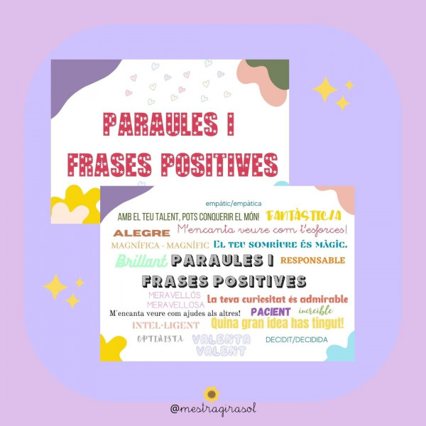 Frases i paraules positives