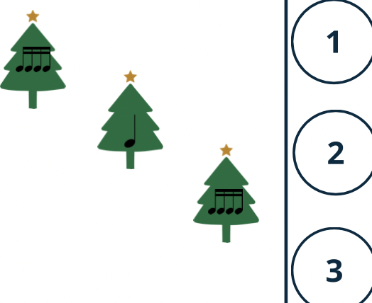 Fichas musicales navideñas