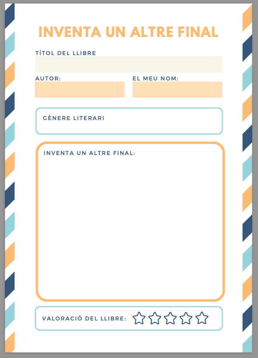 Inventa un altre final