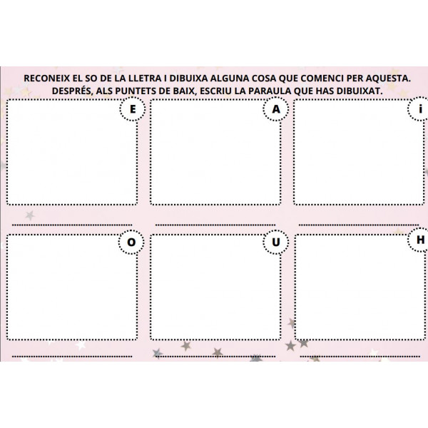 DIBUIXA AMB AQUELLA LLETRA