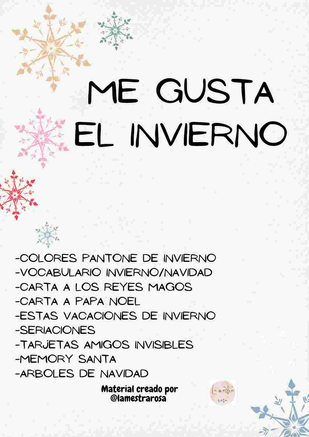 CAS/ Me gusta el invierno @lamestrarosa