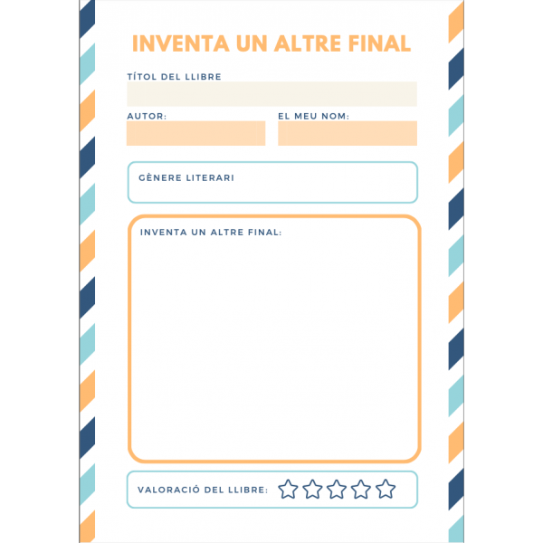 Diari de lectures Registre de llibres llegits