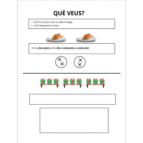 Relaciona 2 elements (previ multiplicació)