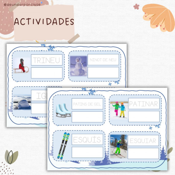 Actividades de invierno: lengua