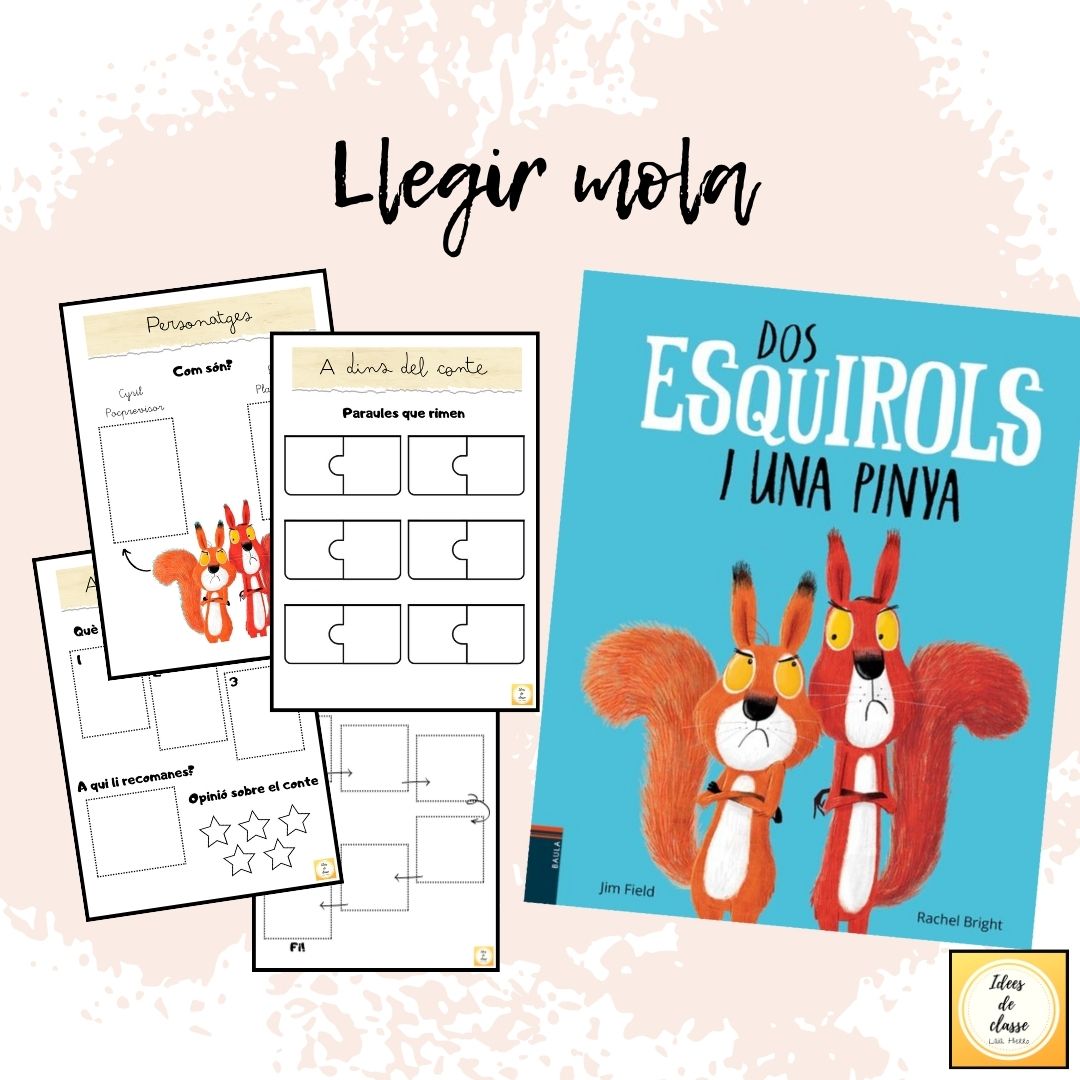 Llegir mola: Dos esquirols i una pinya